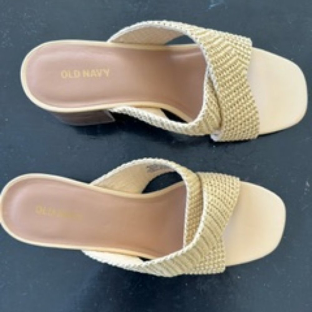 Old Navy Woven Heeled Sandals